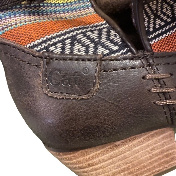 Caterpillar Willa Leather and Fabric Ankle Boots. Size 6 - Picture 9 of 10